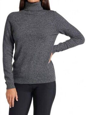 Anatomie Emily Cashmere Turtleneck Sweater in Charcoal Size XS